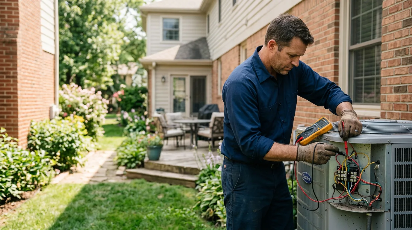 HVAC technician working near Camden, NJ